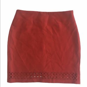 Banana Republic Orange Pencil Skirt